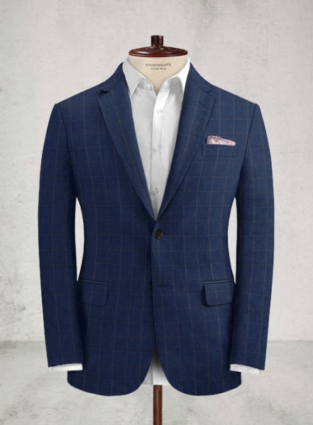 Italian Linen Seaone Checks Jacket