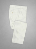 Caccioppoli Cotton Gabardine Off White Pants