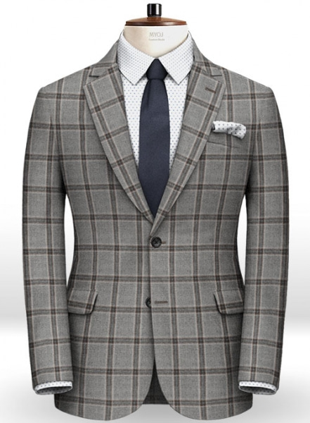 Light Weight Southrail Gray Tweed Suit