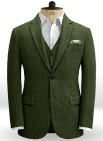 Vintage Milan Green Tweed Jacket