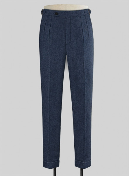 Empire Blue Highland Tweed Trousers