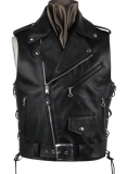 Leather Biker Vest # 308