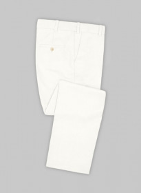 Scabal Ivory Wool Pants