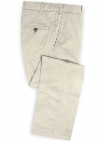 Light Beige Peach Finish Chino Pants