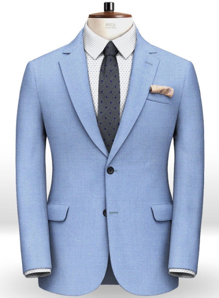 Napolean Box Blue Wool Suit