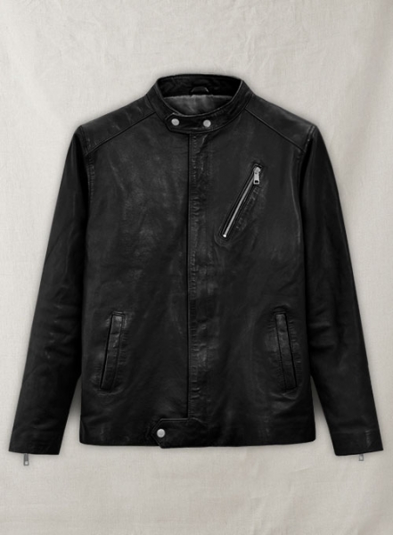 Motorad Black Biker Leather Jacket