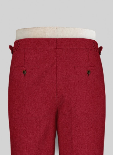 Naples Red Highland Tweed Trousers