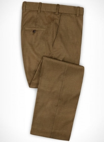 Caramel Brown Wool Pants