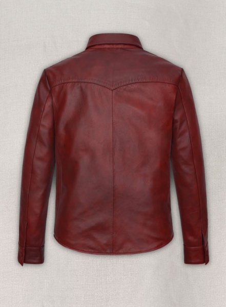 Spanish Red Classic Leather Shirt