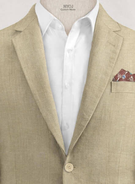 Italian Linen Camel Beige Jacket