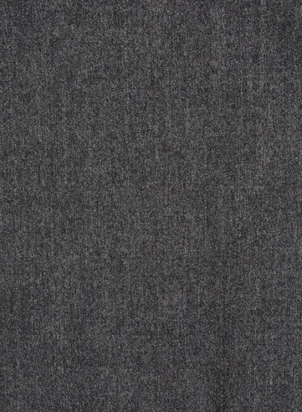 Reda Flannel Dark Gray Pure Wool Pants