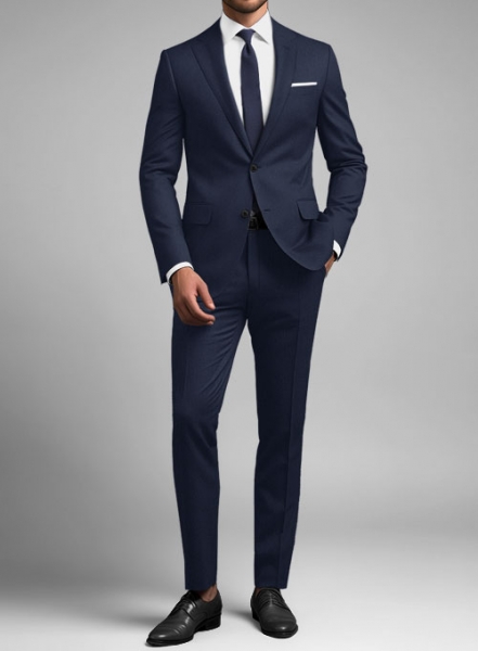 Napolean Birdseye Royal Blue Wool Suit