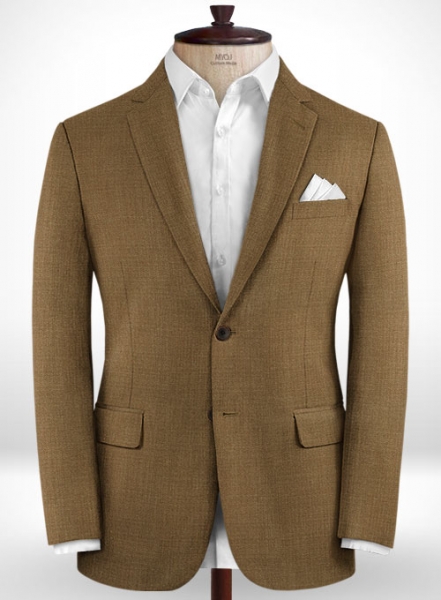 Caramel Brown Wool Suit