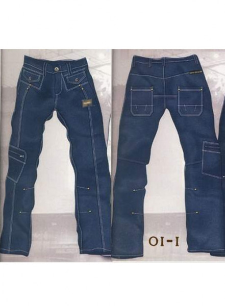 Leather Cargo Jeans - Style 01-1
