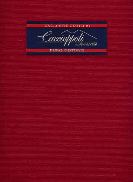 Caccioppoli Canvas Red Cotton Pants