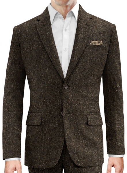 Brown Flecks Donegal Tweed Jacket