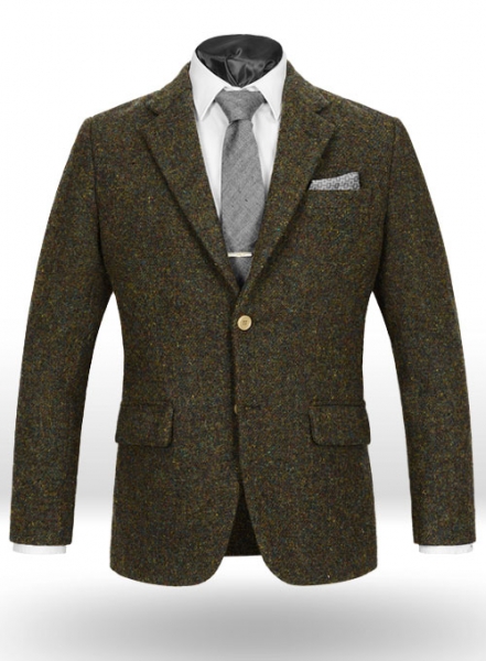 Harris Tweed Melange Green Jacket