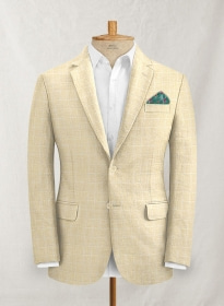 Italian Linen Lusso Burlywood Jacket