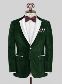 Green Velvet Tuxedo Jacket