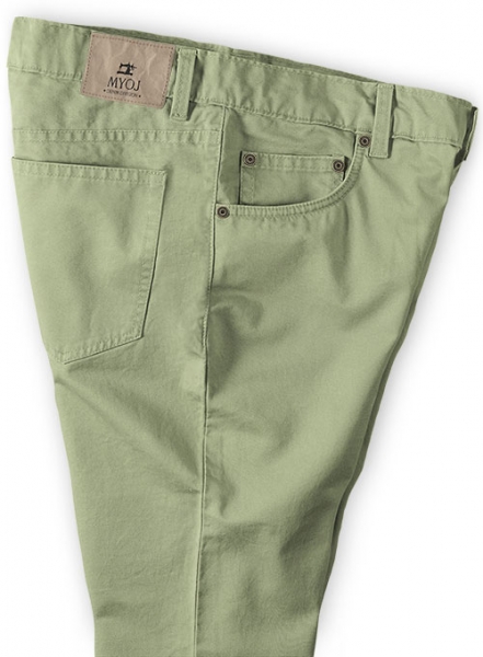 Stretch Summer Weight River Green Chino Jeans