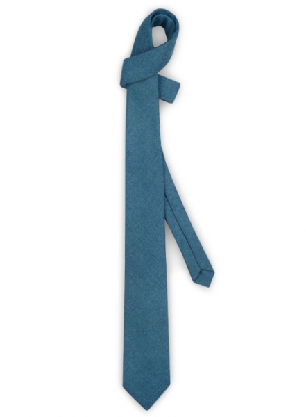 Tweed Tie - Bar Blue