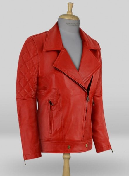 Red Katy Perry Leather Jacket