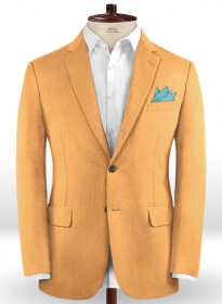 Scabal Burnt Orange Wool Jacket