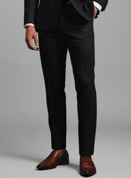 Napolean Black Wool Tuxedo Suit