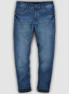 Foster Blue Stretch Stone Wash Whisker Jeans