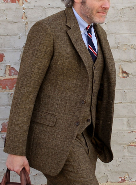 Vintage Glasgow Brown Tweed Suit