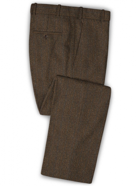 Harris Tweed Brown Stripe Pants