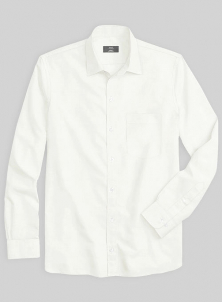 Giza Ivory Cotton Shirt- Full Sleeves
