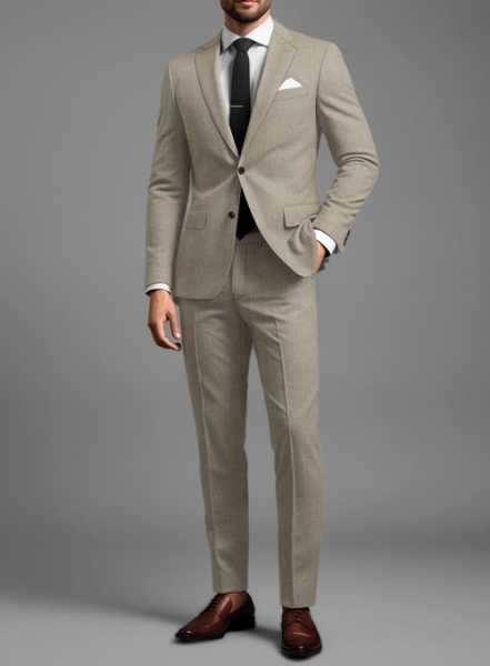 Reda Worsted Beige Pure Wool Suit