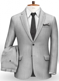Worsted Silver Moon Wool Suit