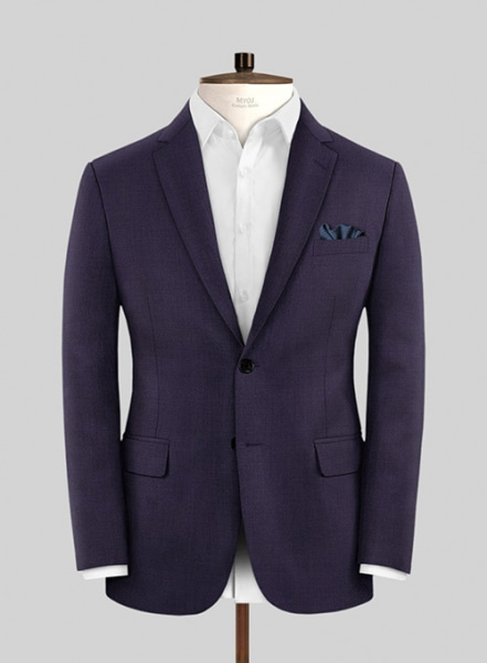 Napolean Eggplant Wool Suit