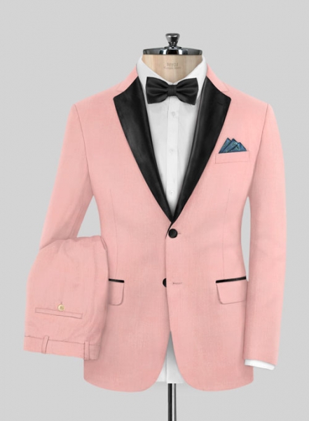 Napolean Runway Pink Wool Tuxedo Suit