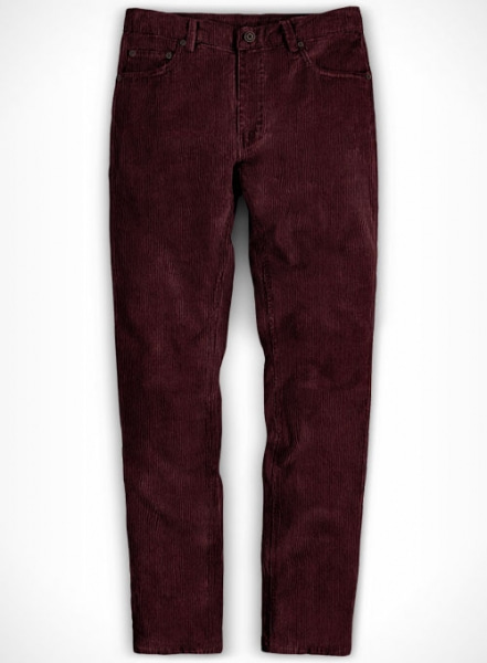 Wine Corduroy Jeans