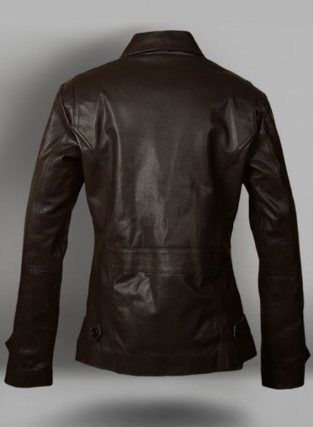 Thick Goat Dk Brown Leather Jacket # 609