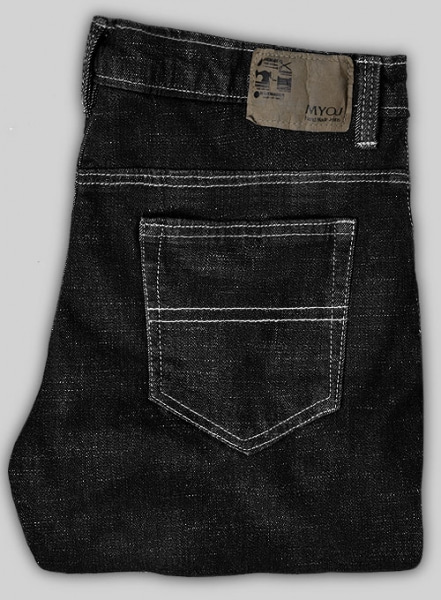 Miami Black Hard Wash Stretch Jeans - Look #446