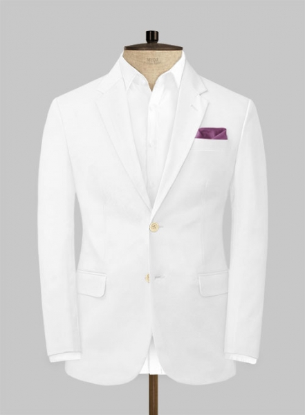 White Stretch Chino Suit