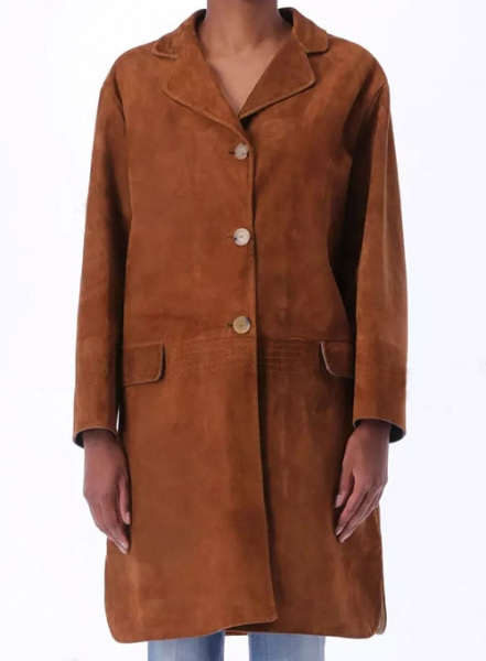 Holly Leather Trench Coat