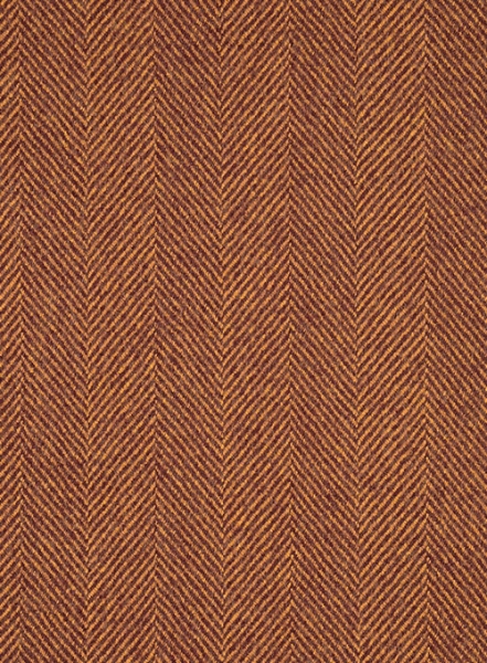 Italian Wide Herringbone Russet Tweed Suit