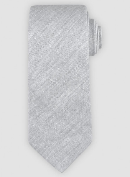 Italian Linen Tie - Zod light Gray