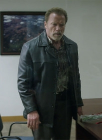 Arnold Schwarzenegger Aftermath Leather Jacket