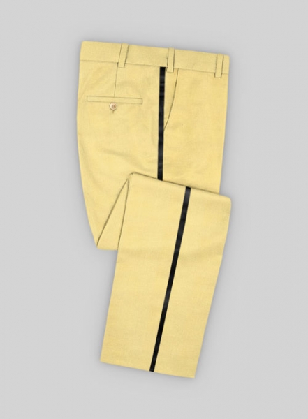 Napolean Yellow Wool Tuxedo Suit