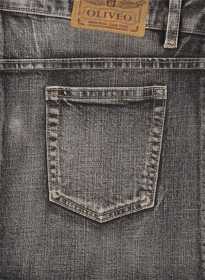 Stone Carbon Black Stretch Jeans - Vintage Wash