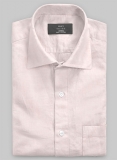 Roman Light Pink Linen Shirt - Full Sleeves