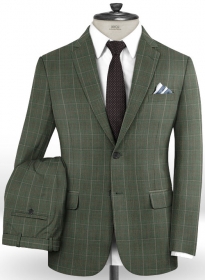 Napolean Nalda Green Wool Suit