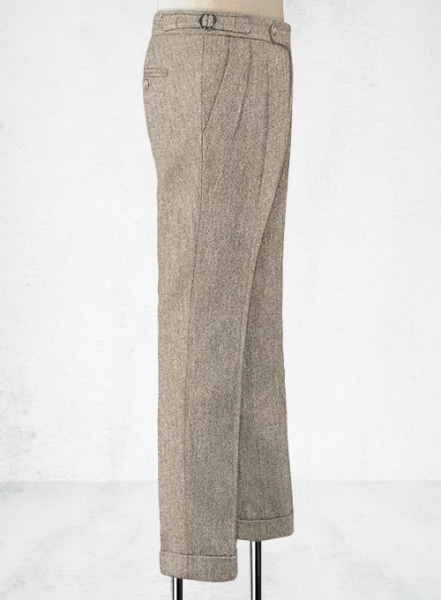 Vintage Herringbone Brown Highland Tweed Trousers : Made To Measure Custom  Jeans For Men & Women, MakeYourOwnJeans®