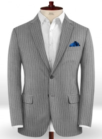 Napolean Stripo Gray Wool Jacket